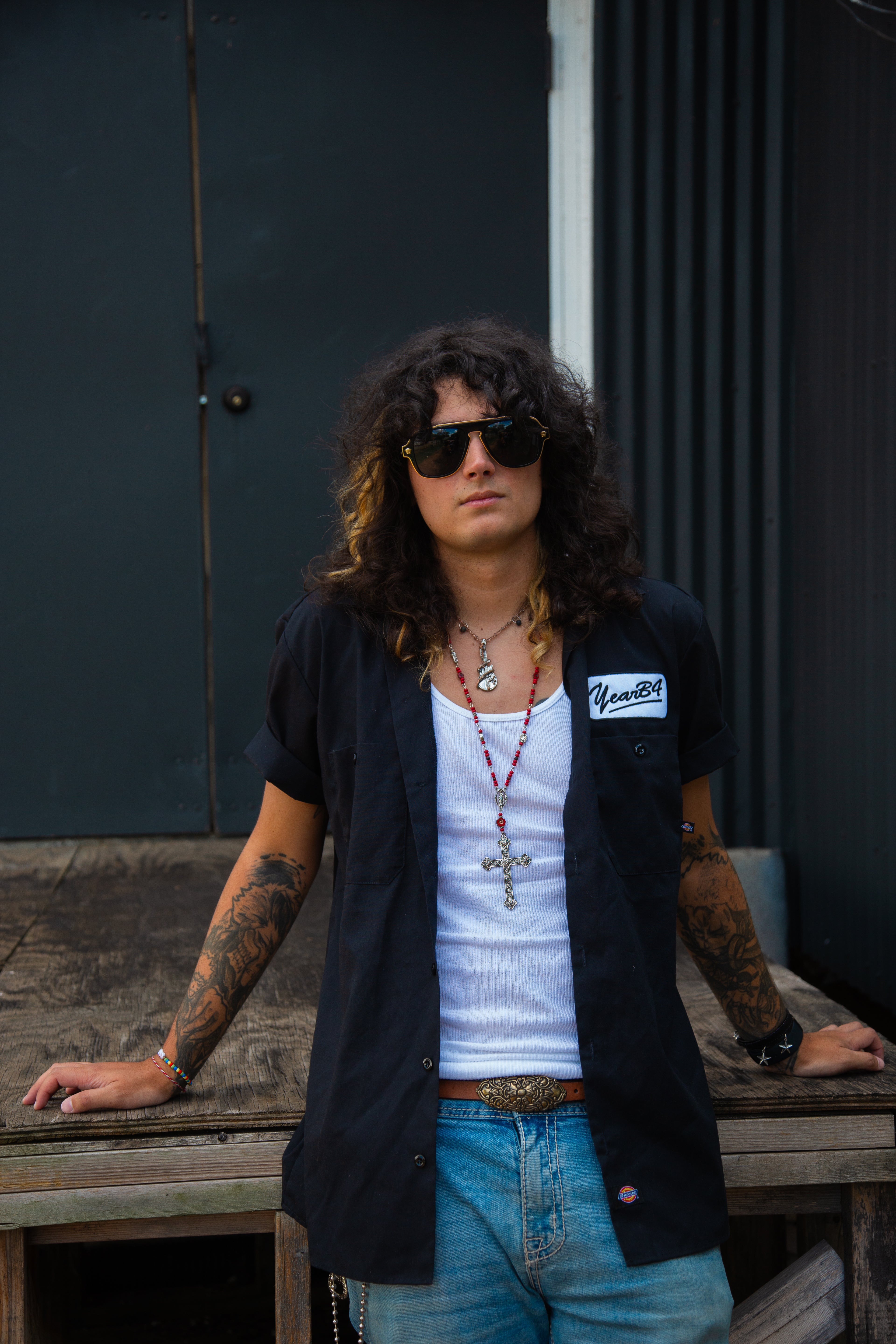 YEARB4 Logo work shirt